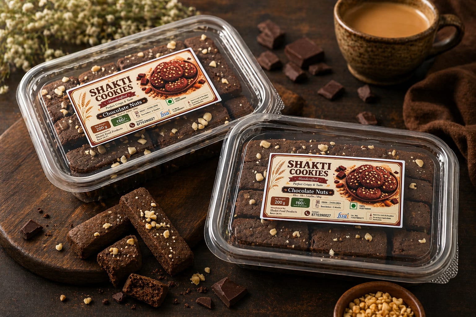 Shakti Chocolate Nut Cookies — Shakti Food Products