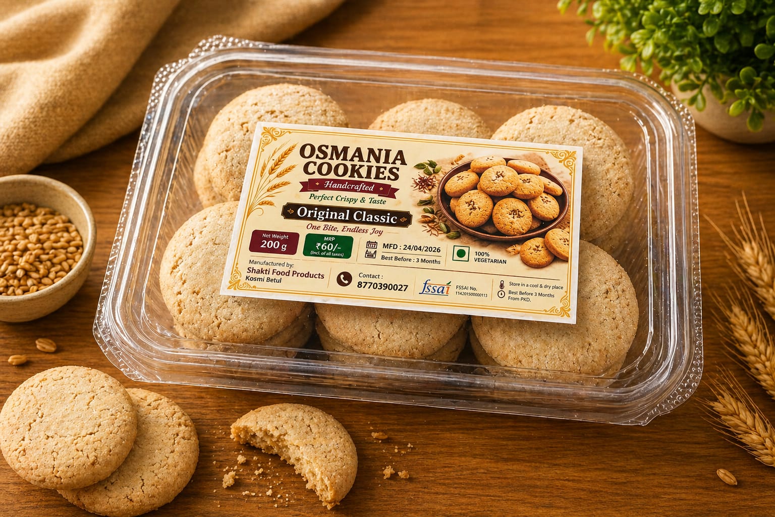 Osmania Cookies — Shakti Food Products